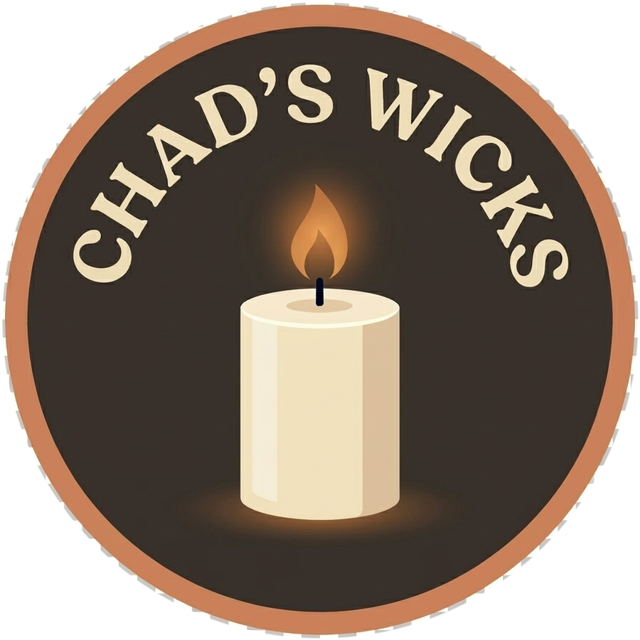 Chad’s Wicks circular candle logo